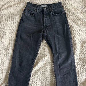 Agolde Cropped Riley Jean, Size 25